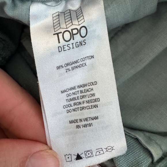 Topo Designs, Women's Dirt Short, Teal/Blue, Medium - Picture 3 of 10